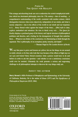 The Quest for Reality