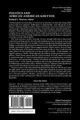Politics and African-American Ghettos Politics and African-American Ghettos