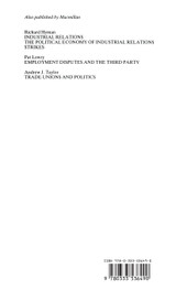 Trade Unions and their Members