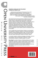 TOWARDS A SOCIOLOGY FOR CHILDHOOD