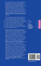 Cognitive Behavioral Treatment of Insomnia