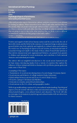 Psychological Aspects of Social Axioms