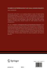 Pioneers in Entrepreneurship and Small Business Research Pioneers in Entrepreneurship and Small Business Research