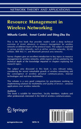 Resource Management in Wireless Networking
