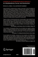 Handbook of Entrepreneurship Research Handbook of Entrepreneurship Research