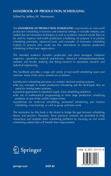 Handbook of Production Scheduling
