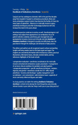 Handbook of Ambulatory Anesthesia