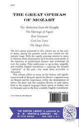 The Great Operas of Mozart