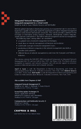 Integrated Network Management V Integrated Network Management V