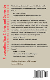 Prosecuting War Crimes and Genocide