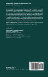 Handbook of Biocide and Preservative Use