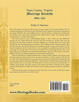 Essex County, Virginia Marriage Records, 1884-1921 Essex County, Virginia Marriage Records, 1884-1921