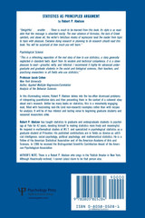 Statistics As Principled Argument