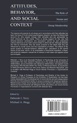 Attitudes, Behavior, and Social Context