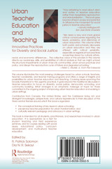 Urban Teacher Education and Teaching