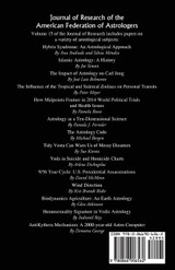 Journal of Research of the American Federation of Astrologers Vol. 15