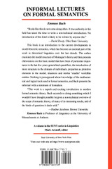 Informal Lectures on Formal Semantics