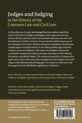 Judges and Judging in the History of the Common Law and Civil Law Judges and Judging in the History of the Common Law and Civil Law