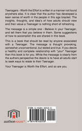 TEENAGERS - WORTH THE EFFORT TEENAGERS - WORTH THE EFFORT