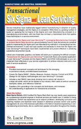 Transactional Six SIGMA and Lean Servicing