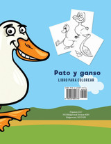 Pato y ganso libro para colorear