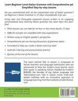 Italian Grammar for Beginners Textbook + Workbook Included Italian Grammar for Beginners Textbook + Workbook Included
