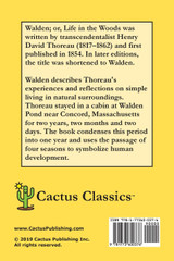Walden; or, Life in the Woods (Cactus Classics Large Print)
