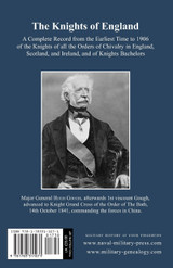 KNIGHTS OF ENGLAND A Complete Record from the Earliest Time to the Present Day of the Knights of All the Orders of Chivalry Volume Two