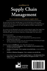 Excellence in Supply Chain Management Excellence in Supply Chain Management