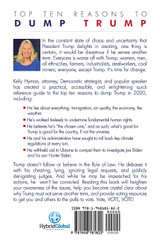 The Top Ten Reasons to Dump Trump in 2020 The Top Ten Reasons to Dump Trump in 2020