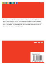 Country Report Turkey. Human Rights Violations and the Refugee Crisis Country Report Turkey. Human Rights Violations and the Refugee Crisis