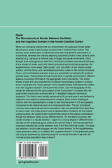 The Microstructural Border Between the Motor and the Cognitive Domain in the Human Cerebral Cortex The Microstructural Border Between the Motor and the Cognitive Domain in the Human Cerebral Cortex