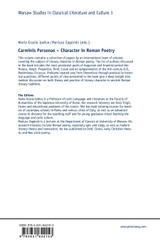 Carminis Personae - Character in Roman Poetry