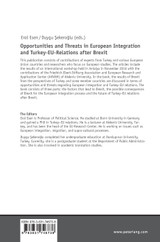 Opportunities and Threats in European Integration and Turkey-EU-Relations after Brexit