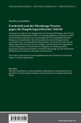 Frankreich und der Nuernberger Prozess gegen die Hauptkriegsverbrecher 1945/46 Frankreich und der Nuernberger Prozess gegen die Hauptkriegsverbrecher 1945/46