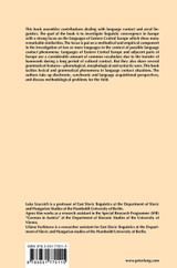 Areal Convergence in Eastern Central European Languages and Beyond