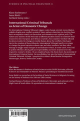 International Criminal Tribunals as Actors of Domestic Change International Criminal Tribunals as Actors of Domestic Change