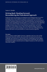 Writing Back / Reading Forward Writing Back / Reading Forward