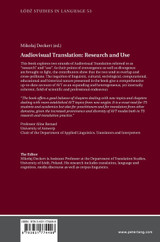 Audiovisual Translation - Research and Use