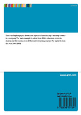 The impact of introducing e-learning courses