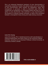 Studies on Price Discrimination in Imperfectly Competitive Markets Studies on Price Discrimination in Imperfectly Competitive Markets