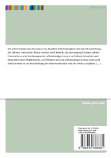 Offener Unterricht - Ein mögliches Konzept zur Unterstützung von selbstständigem Lernen