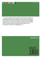 Inszenierungen der Expertenrolle im Rahmen der Fußball-Weltmeisterschaft 2010 in Südafrika Inszenierungen der Expertenrolle im Rahmen der Fußball-Weltmeisterschaft 2010 in Südafrika