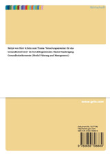 Steuerungssysteme für das Gesundheitswesen