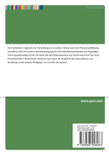 Goethes Urfaust am Theater. Spezifische Persönlichkeitsmerkmale der Hauptfigur Goethes Urfaust am Theater. Spezifische Persönlichkeitsmerkmale der Hauptfigur