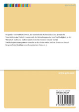 Die Rolle der Menschenrechte im Corporate Social Responsibility-Konzept Die Rolle der Menschenrechte im Corporate Social Responsibility-Konzept