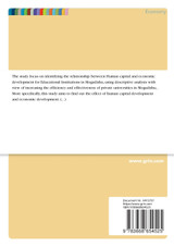 Human Capital Development and Economic Development