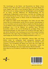 Anmerkungen zu den Kinder- und Hausmärchen der Brüder Grimm