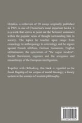 Heretics and Orthodoxy Heretics and Orthodoxy