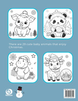 Coloring Book Christmas Baby Animals Coloring Book Christmas Baby Animals